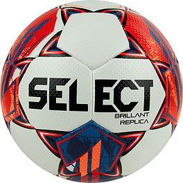 Мяч футб. SELECT Brillant Replica V23, 0994860003, р.4, 32пан, гл.ПВХ, маш.сш, бело-красно-синий